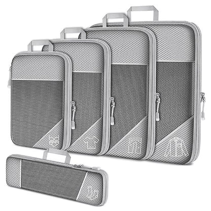 Maximize Your Packing Efficiency with Our 5-Piece Compression Travel Organizer Bag Set